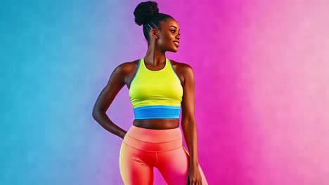 fit and confident woman in activewear
