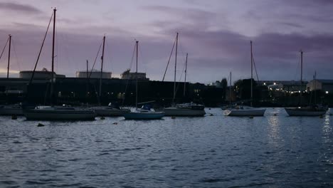 the last of the light above the boats