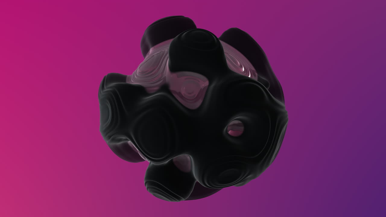 un elegante jarrón negro perfectamente suspendido en tonos caprichosos