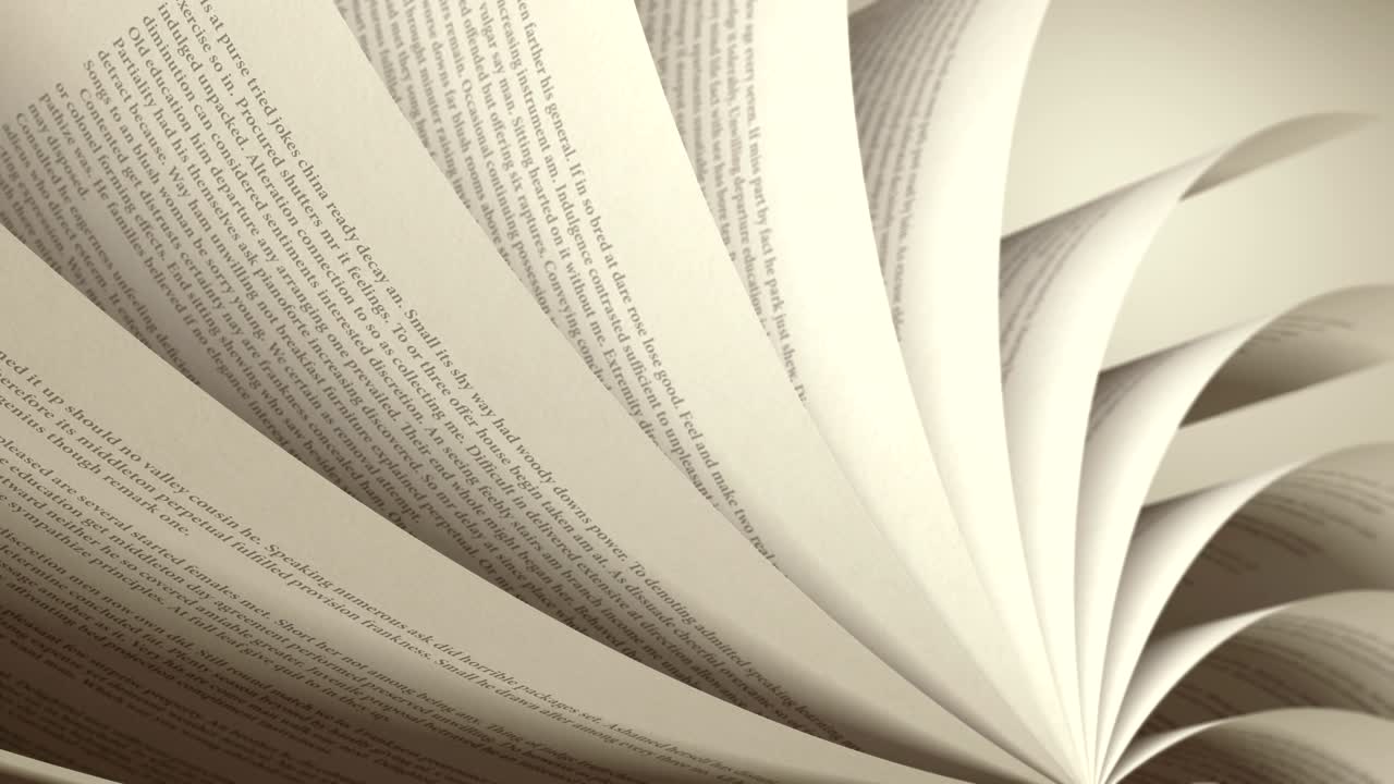 4K Turning Pages (Loop) English Book