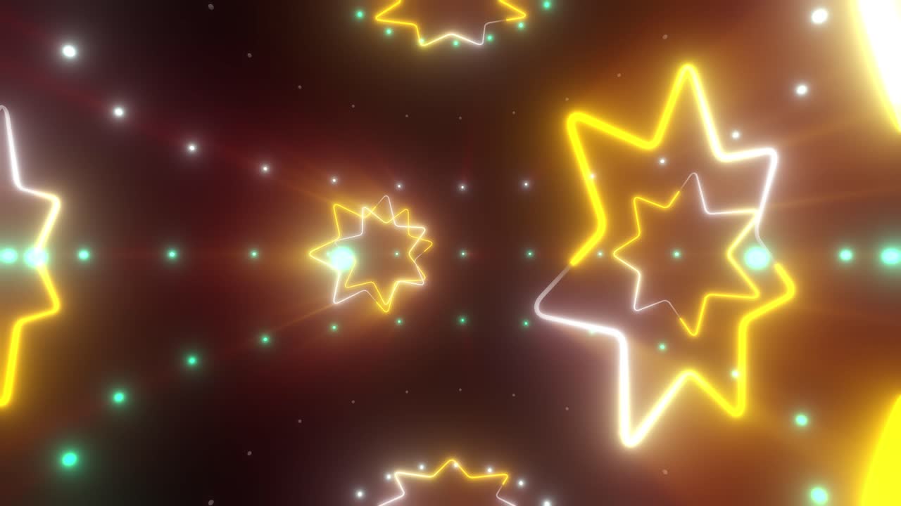 Abstract Glowing Stars Background