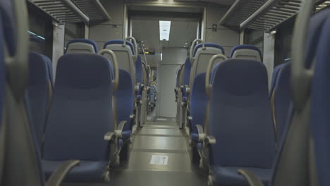 empty train car interior