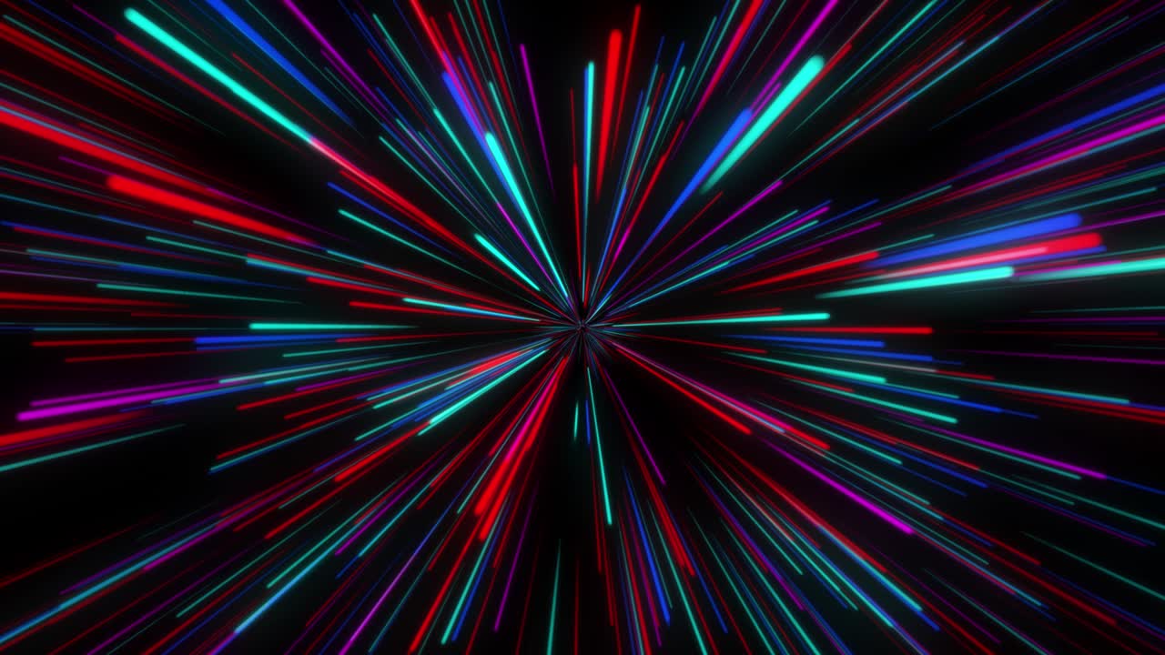 4k animated abstract color background of colored lines