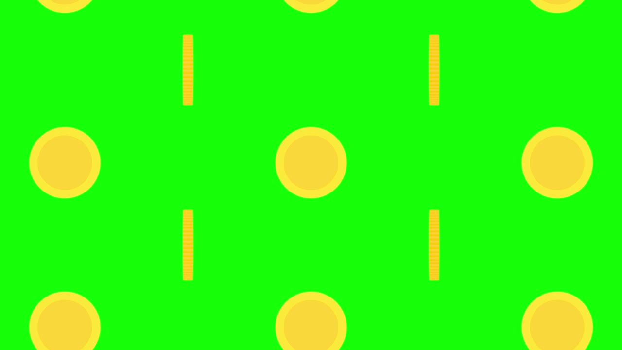 Simple And Cute Money Animation Green Background