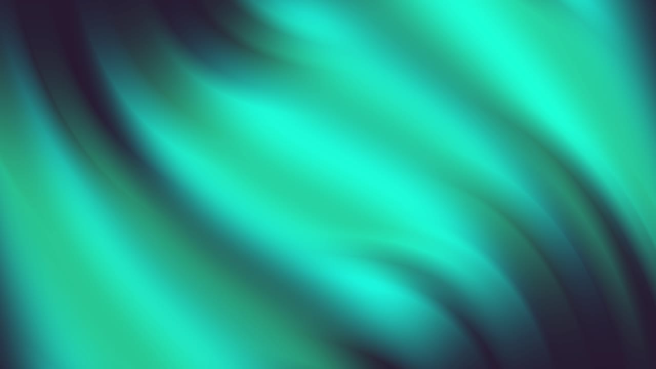 Smooth Flowing Abstract Teal and Green Gradient Background