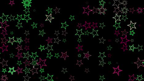 back stars colors video background