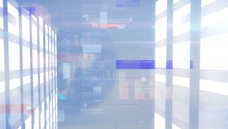 animación de interferencia en el procesamiento de datos