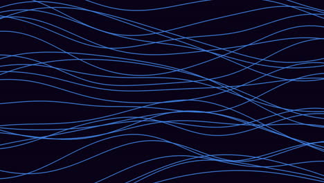 patrón de onda azul dinámico en fondo negro líneas simétricas y fluidas imitan el movimiento