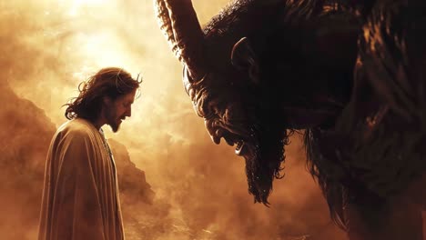 jesus confronts satan in the desert