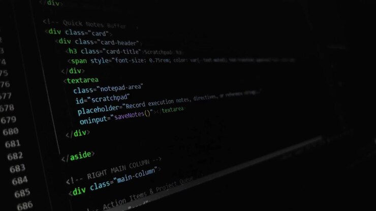 Scrolling Through JavaScript Code on a Computer Screen