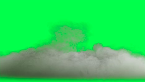 puff of smoke on green screen