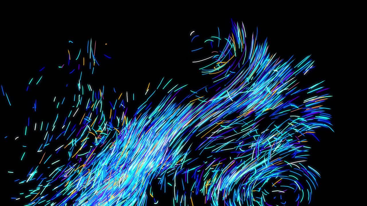 Abstract Glowing Lines