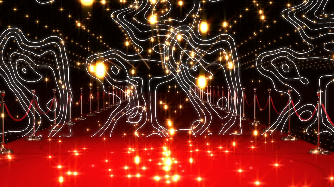 빨간 카 ⁇  위에 금색 점과 이소히프스의 애니메이션