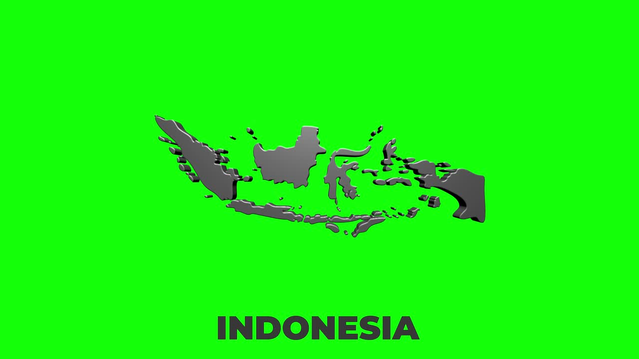 mapa de indonesia mostrando introducción por regiones 4k animación mapa de indonesia introducción fondo con países que aparecen y se desvanecen uno por uno y movimiento de la cámara