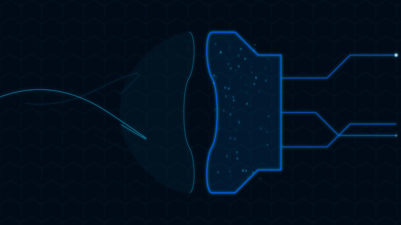 Digital Synapse Animation Representing Neural Network Connectivity