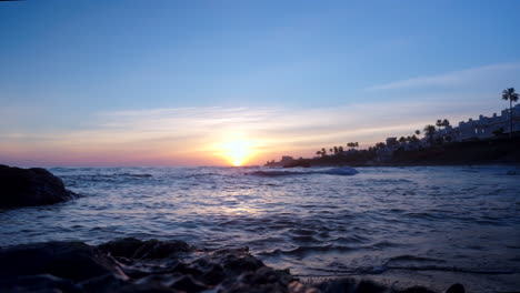 sunset near mijas, south of spain