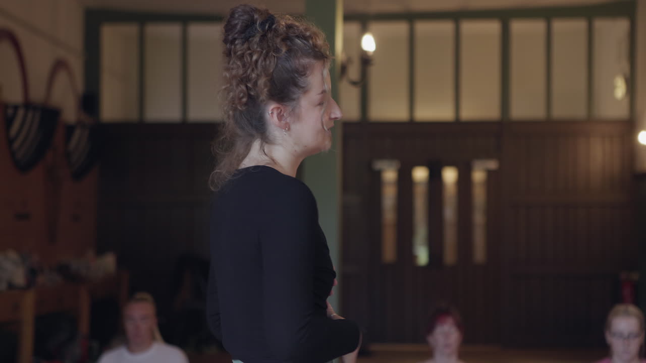 Yoga Class with Instructor