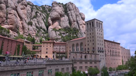 the montserrat catholic monastery in spain