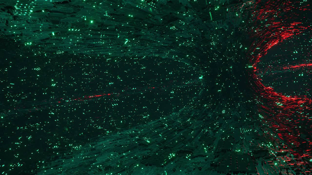 la rotación del bucle vj del portal místico de ciencia ficción