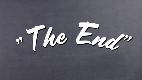 the end message from a movie