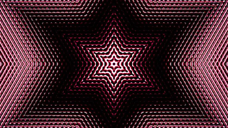Beautiful video Lines of abstract backgrounds in multicolor textures. With red color reflection.
