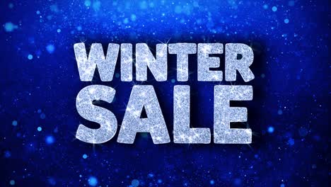 winter sale sparkling banner