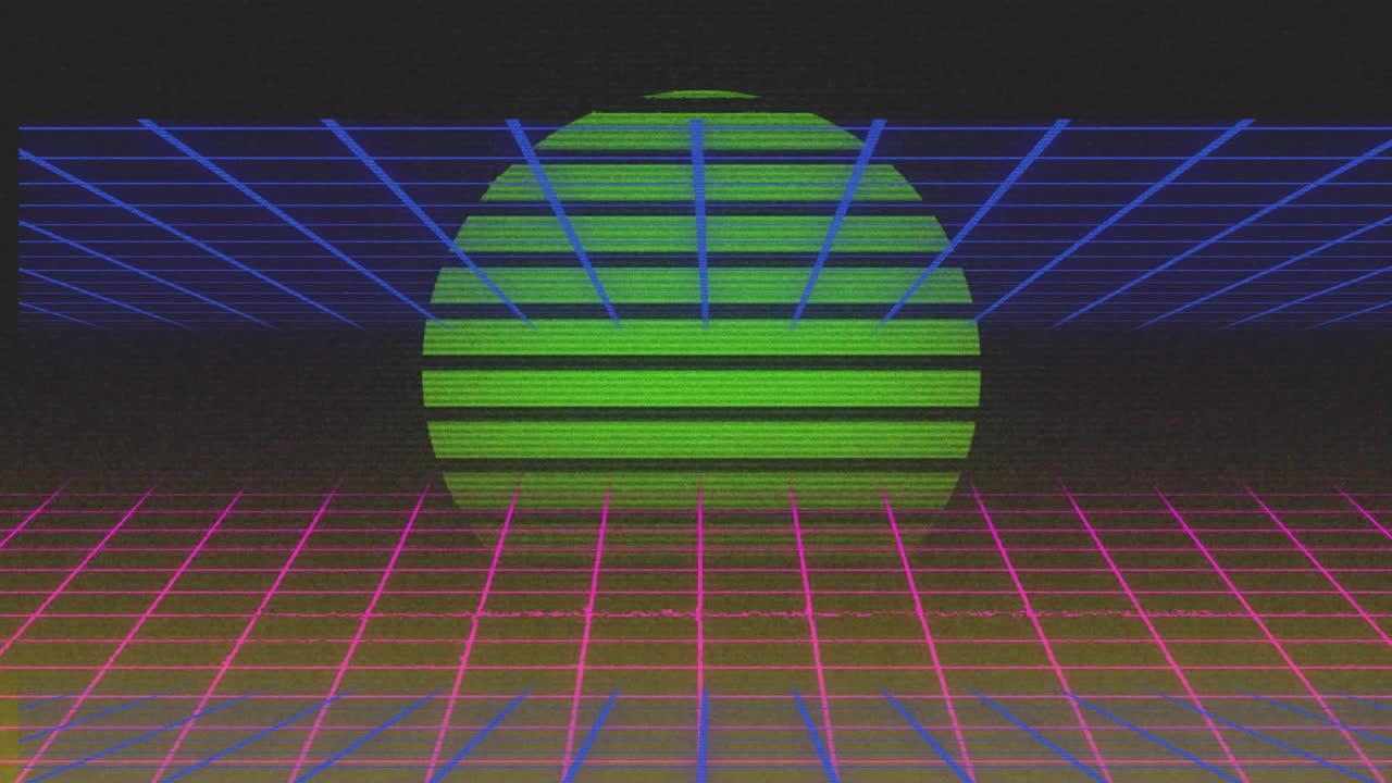 어두운 공간에서 다채로운 반 ⁇ 이는 모양의 시작의 애니메이션