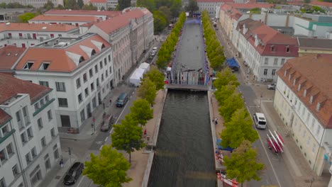 aerial footage of kayaking in potsdam