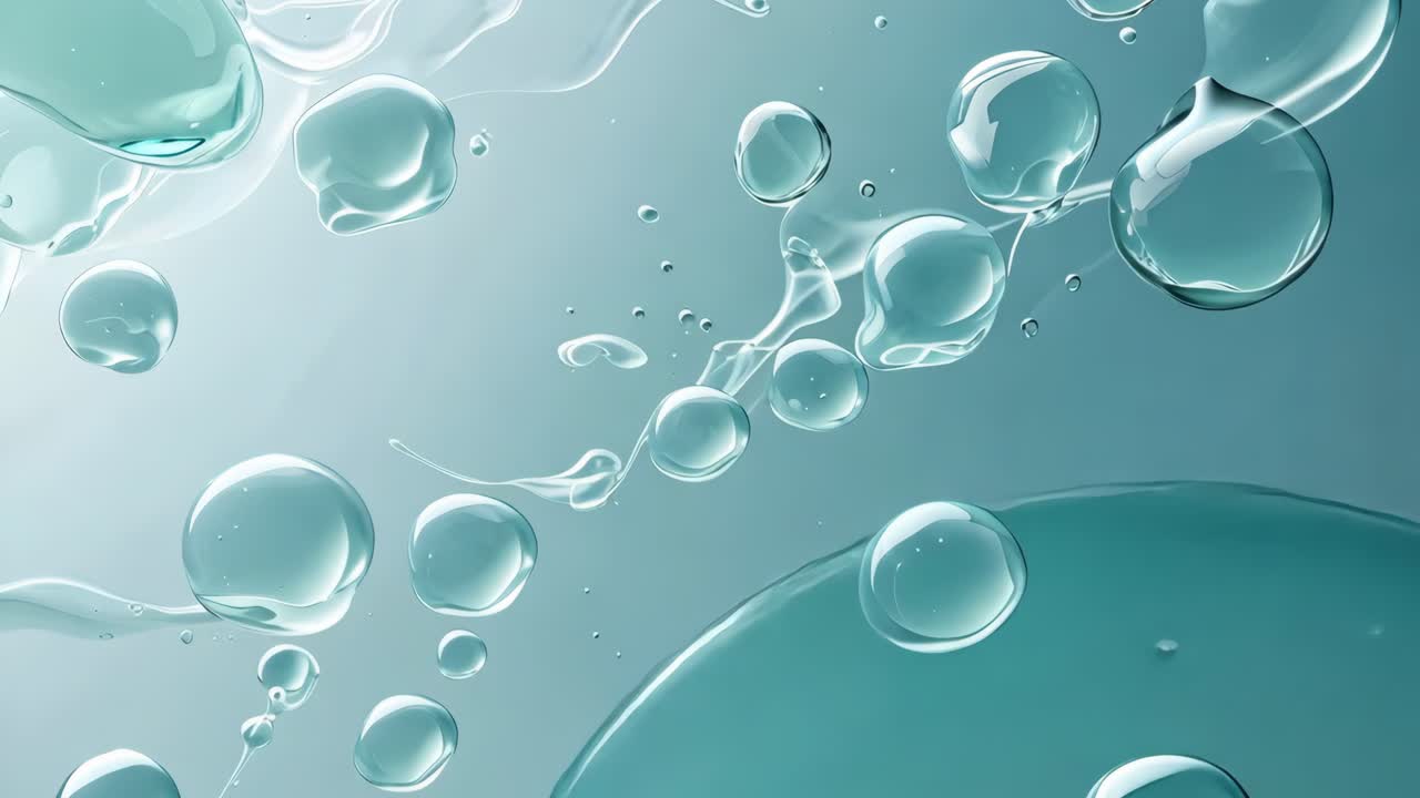 추상적인 물 거품
