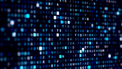 4k loopable footage of Programming code abstract technology background for software developer and Computer script concept.Dark Ominous computer application running on a modern computer