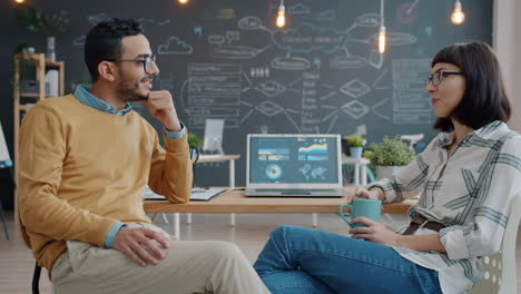 reunión de negocios en una oficina moderna