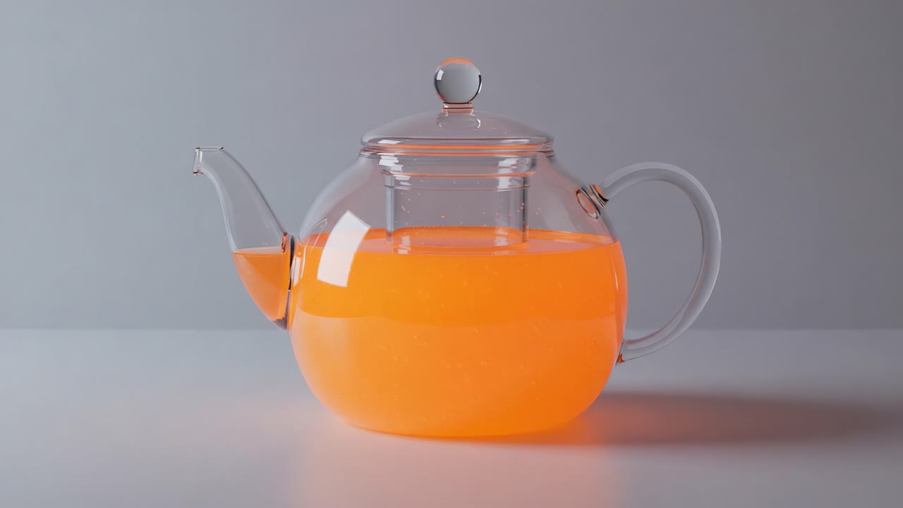 teapot,orange,glass,liquid,vibrant,design,color,minimalist,modern,transparency,beverage,clear,kitchen,teaware,home,decor,still-life,shape,elegance,reflection,container,drink,fresh,warm,brewed,style,art,table,interior,dining,cooking,display,soft,fun,colorful,shine,cheerful,scene,presentation,garnish