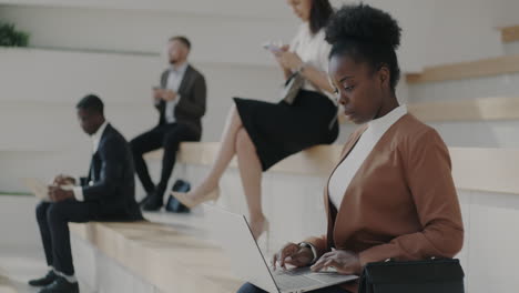 business people working in modern office