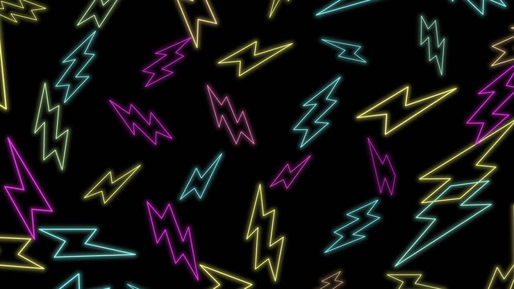 Movimento retrò a zig zag su sfondo astratto 5