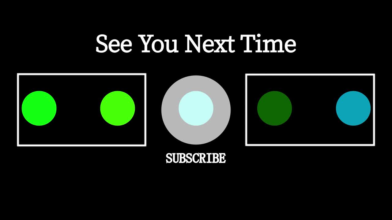 다채로운 공 구 끝 카드 끝 화면 모션 그래픽