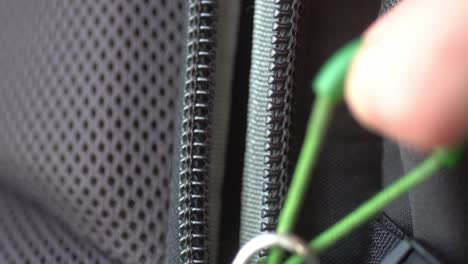 Macro-footage-of-a-backpack-zipper