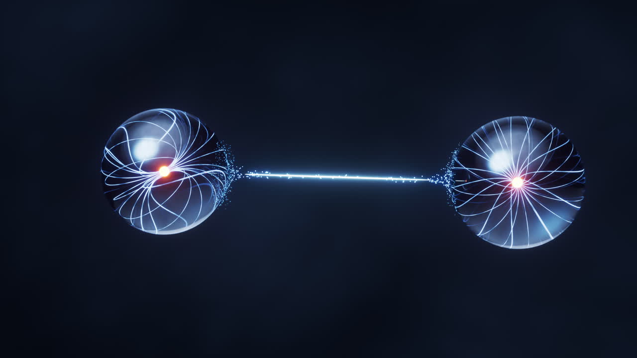 양자 물리학, 양자 여짐, 3d 렌더링