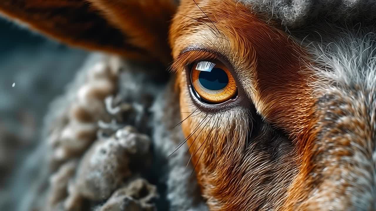 Curious Cow Eyes Close-up Wildlife Nature Portrait
