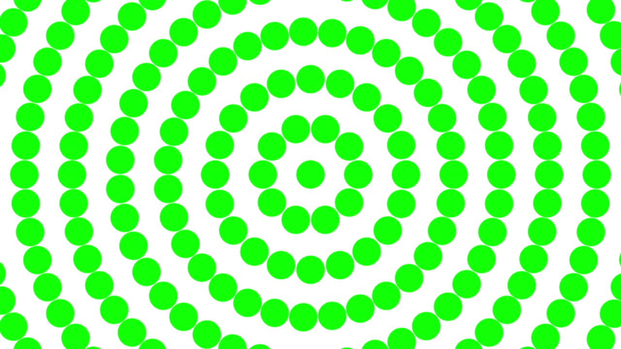 White background and moving circle