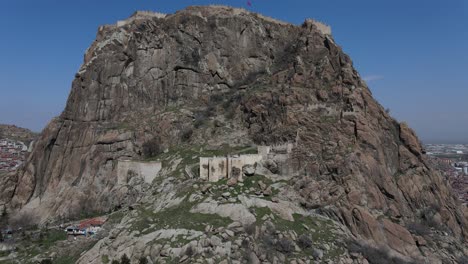 edificio histórico del castillo vista aérea