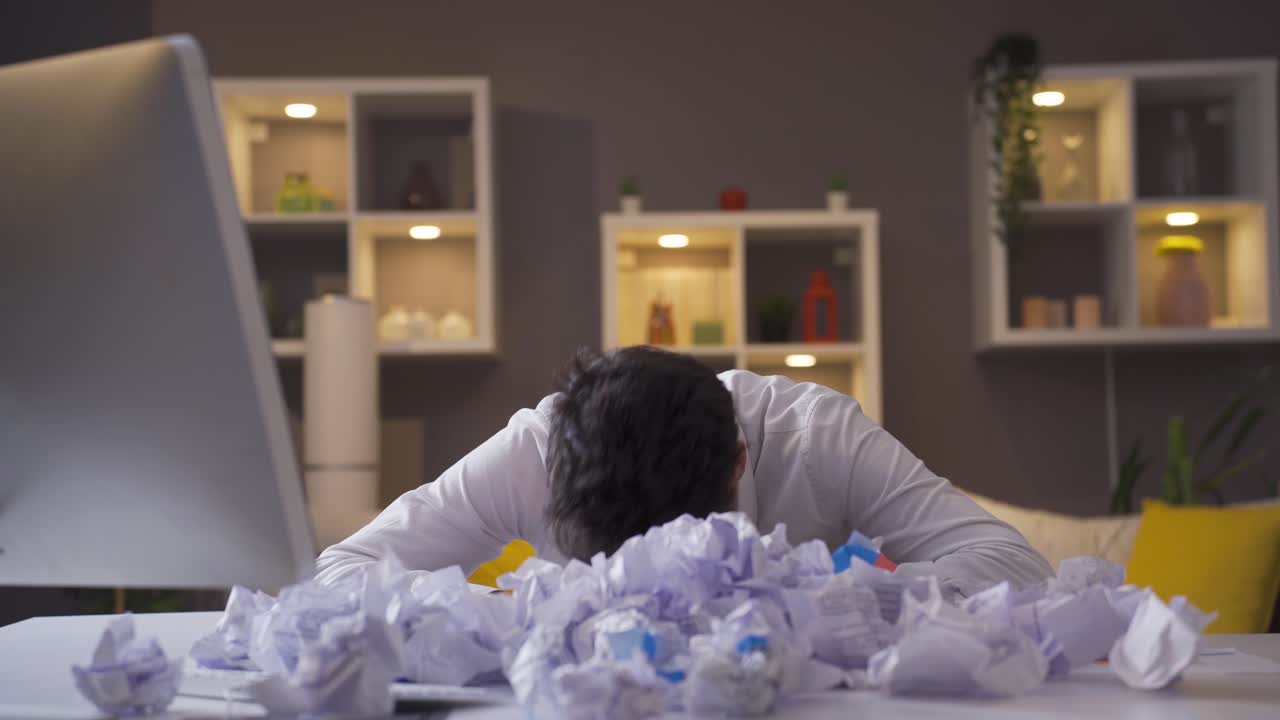 에우레카, 새로운 아이디어를 떠올린 사람. 홈 오피스에서 일하는 사람.