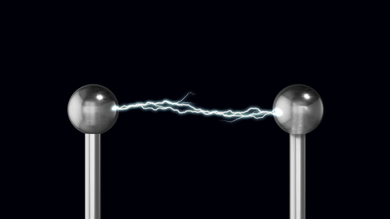 Electrical discharge between the electrodes. 4k