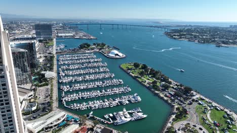 city skyline at san diego in california united states