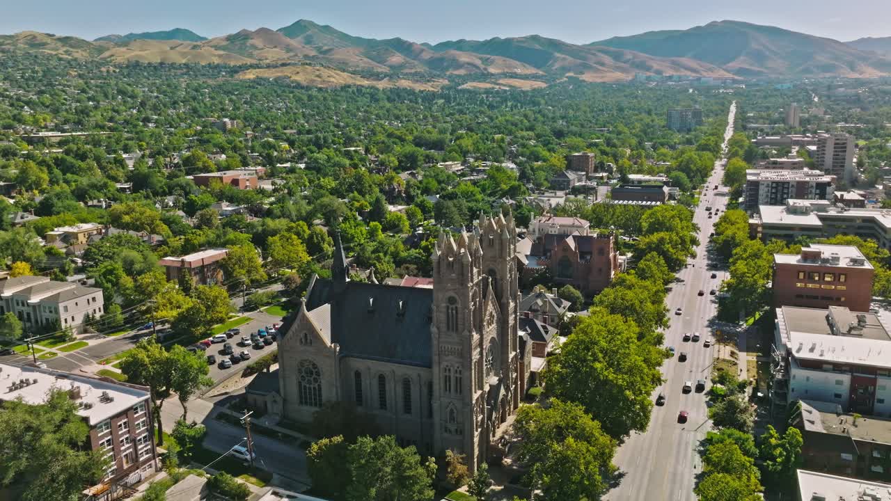 Cathedral of the Madeleine in Downtown Salt Lake City Utah