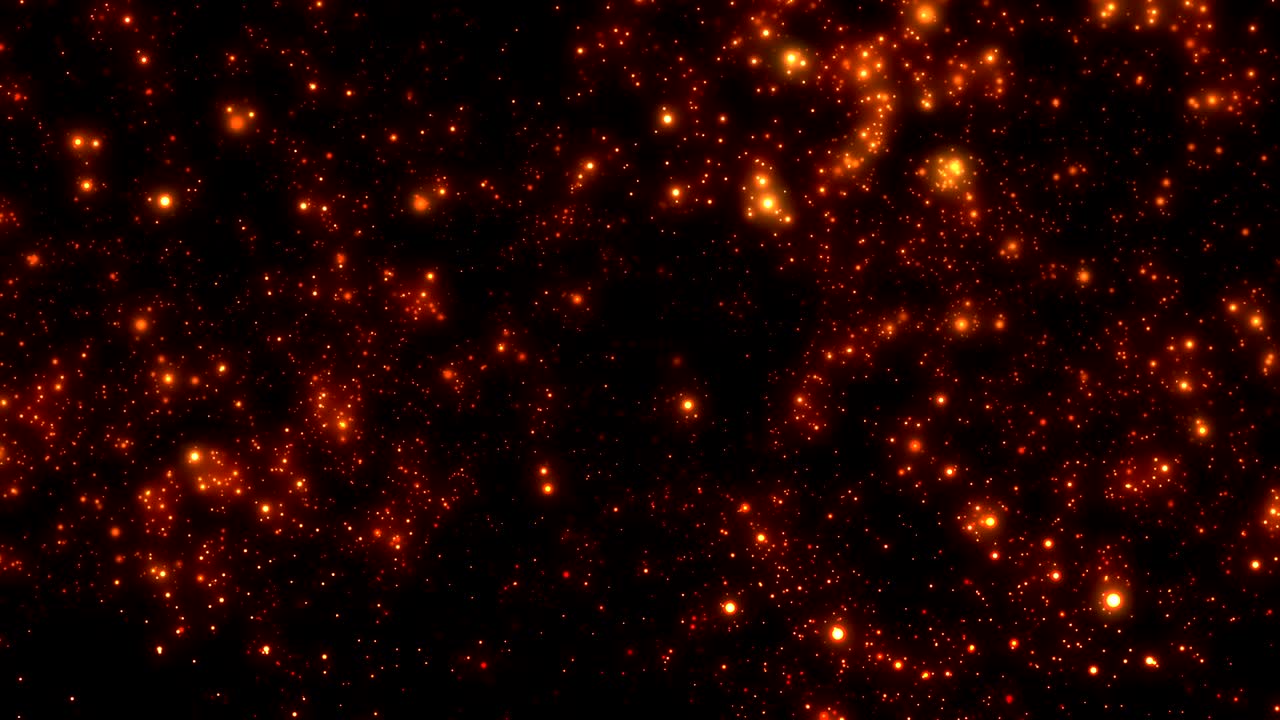 Colorful Glowing Particles Background Loop