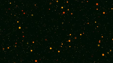 video clip round particles slowly flying