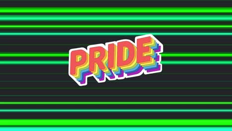 Animation-of-pride-over-black-background-with-green-lines