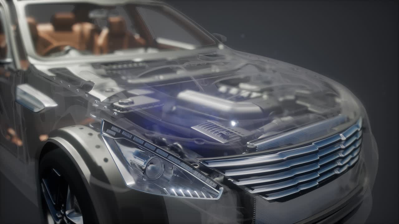 자동차에서 볼 수 있는 엔진과 다른 부분