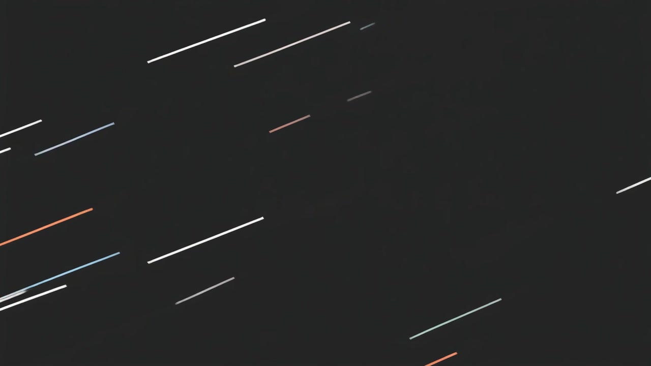 Sfondo Animato Astratto con Scie Luminose Diagonali in Movimento