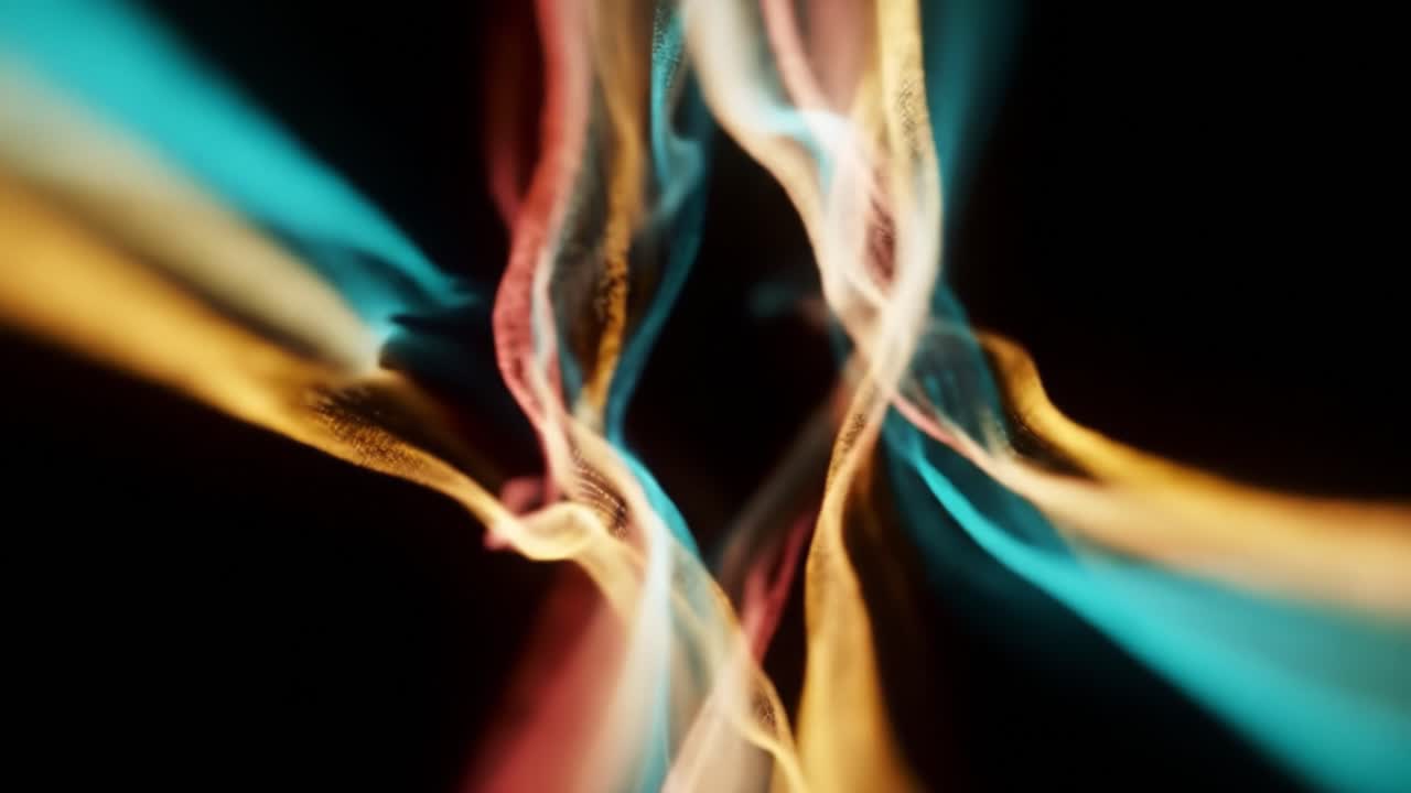 líneas fluidas abstractas y coloridas